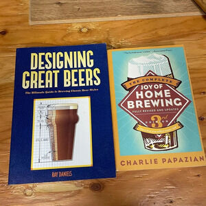 Designing Great Beers and Homebrewing books bundle Dad gift